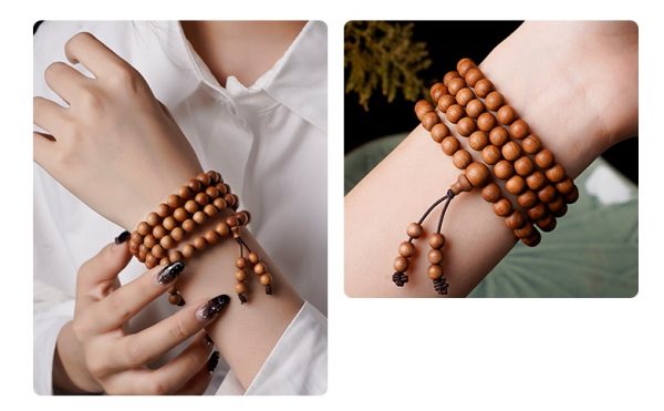 Sandalwood Mala Bracelet - Image 3