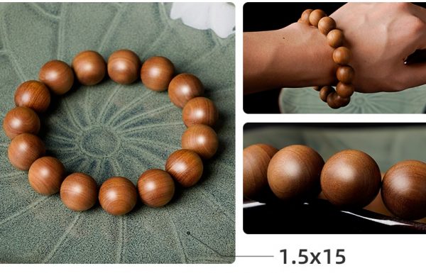 Sandalwood Bracelet 15mmx15 Beads - Image 9