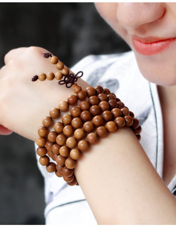 Sandalwood Mala Bracelet 10mmx108 Beads - Image 5